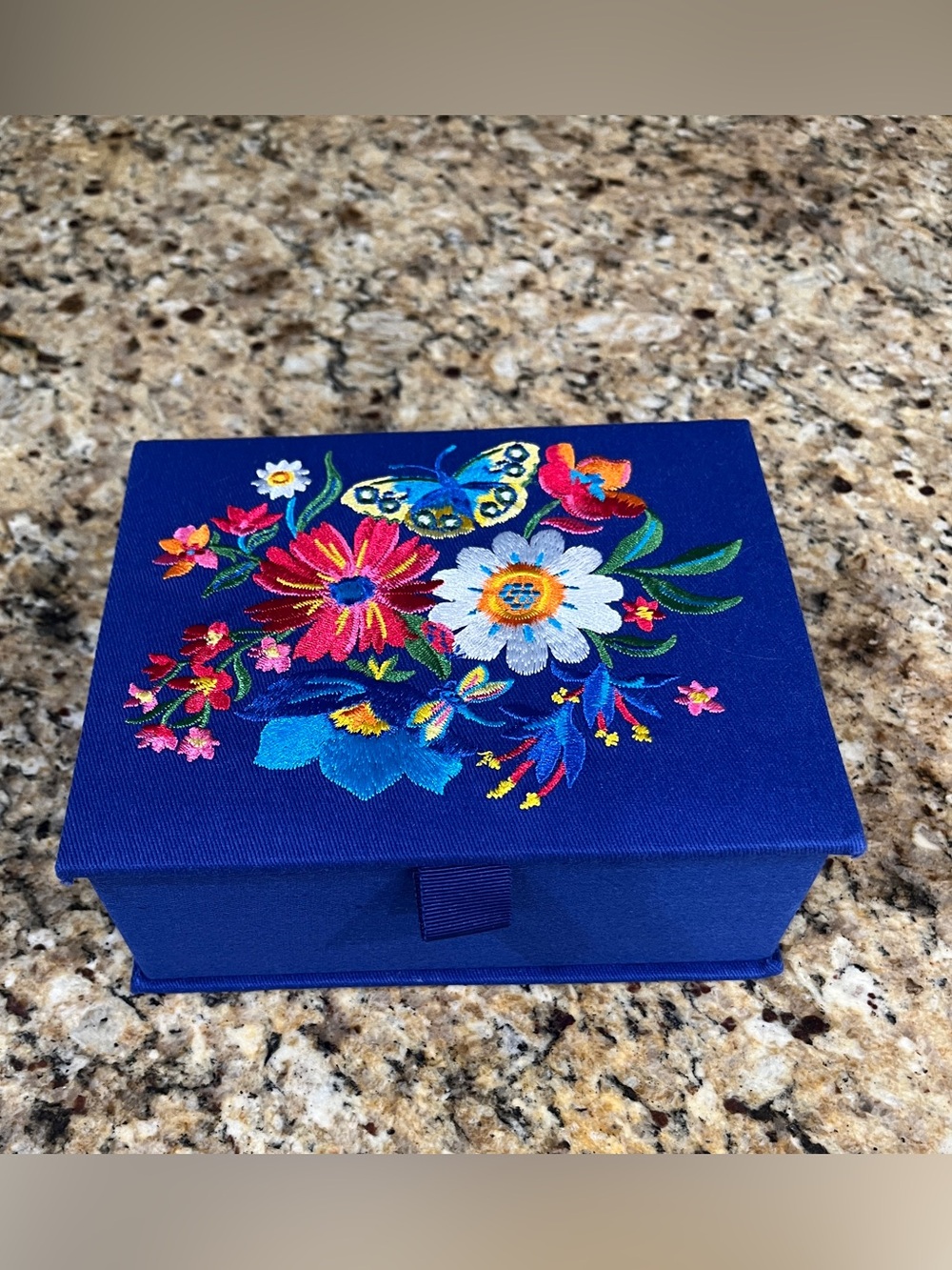 Brighton French Garden Embroidered Jewelry Box